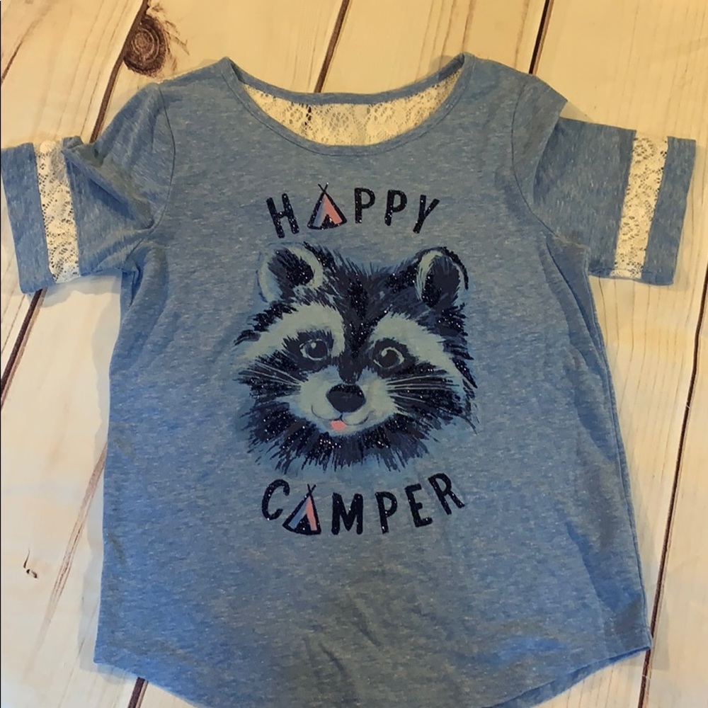 Blue raccoon shirt